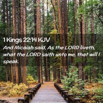 1 Kings 22:14 KJV Free Bible Images