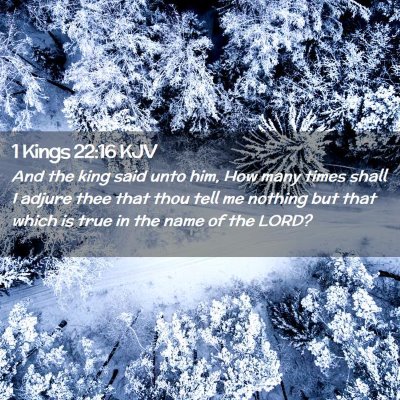 1 Kings 22:16 KJV Free Bible Images