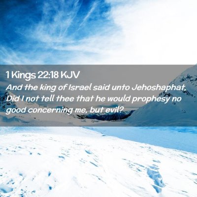 1 Kings 22:18 KJV Free Bible Images