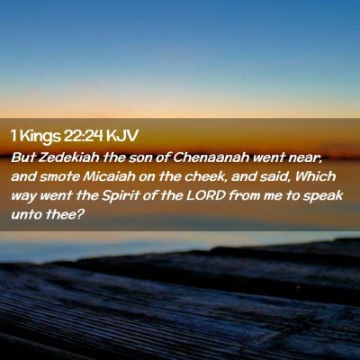 1 Kings 22:24 KJV Free Bible Images