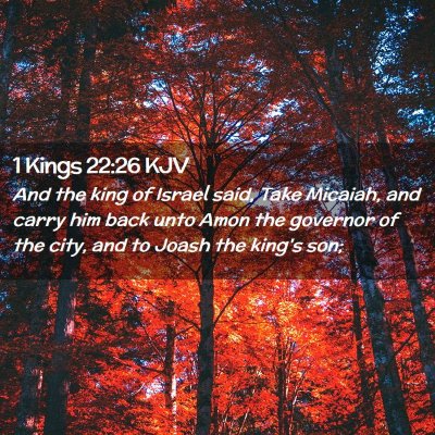 1 Kings 22:26 KJV Free Bible Images