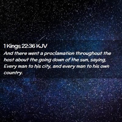 1 Kings 22:36 KJV Free Bible Images