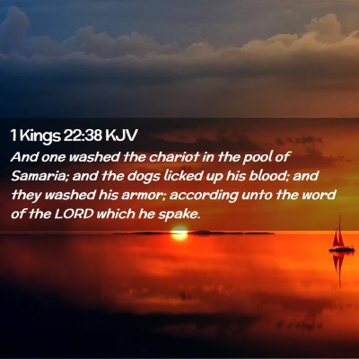 1 Kings 22:38 KJV Free Bible Images