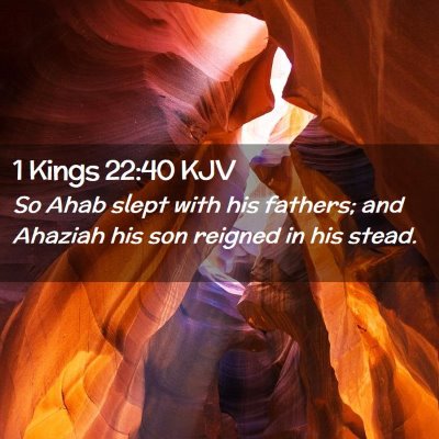 1 Kings 22:40 KJV Free Bible Images