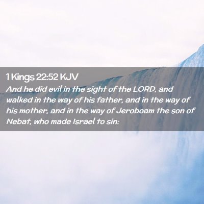 1 Kings 22:52 KJV Free Bible Images