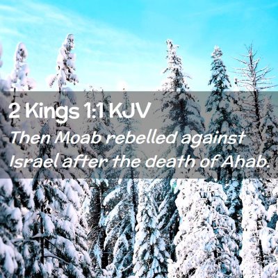 2 Kings 1:1 KJV Free Bible Images