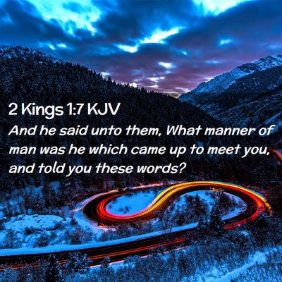 2 Kings 1:7 KJV Free Bible Images