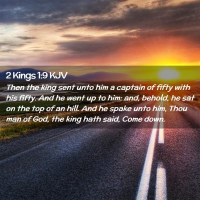 2 Kings 1:9 KJV Free Bible Images