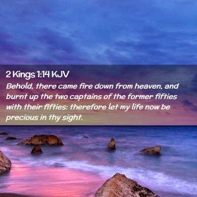 2 Kings 1:14 KJV Free Bible Images