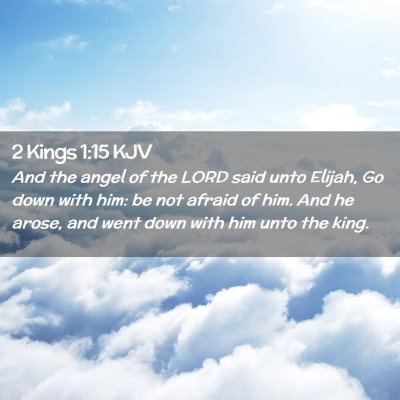 2 Kings 1:15 KJV Free Bible Images