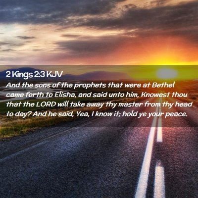 2 Kings 2:3 KJV Free Bible Images