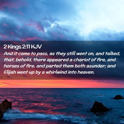 2 Kings 2:11 KJV Free Bible Images