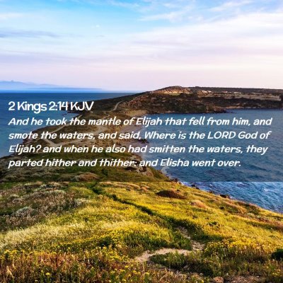 2 Kings 2:14 KJV Free Bible Images