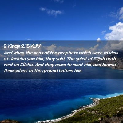 2 Kings 2:15 KJV Free Bible Images