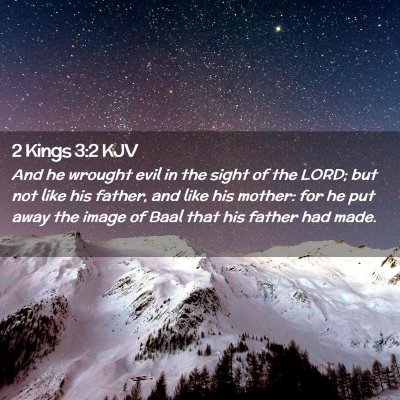 2 Kings 3:2 KJV Free Bible Images