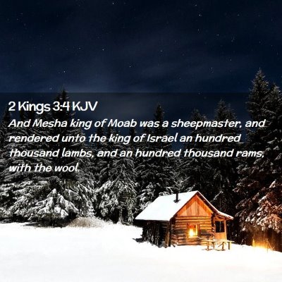 2 Kings 3:4 KJV Free Bible Images