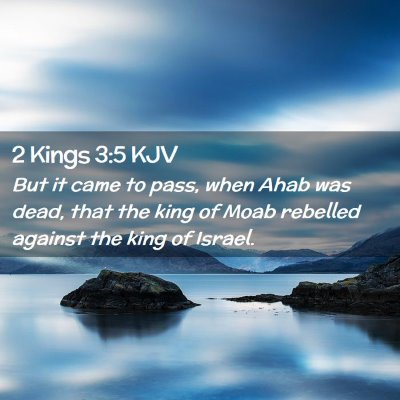 2 Kings 3:5 KJV Free Bible Images