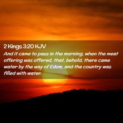 2 Kings 3:20 KJV Free Bible Images