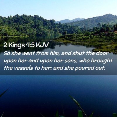 2 Kings 4:5 KJV Free Bible Images