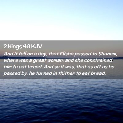 2 Kings 4:8 KJV Free Bible Images