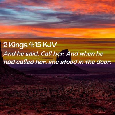 2 Kings 4:15 KJV Free Bible Images