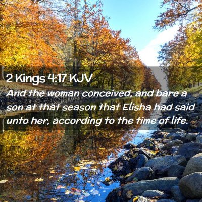 2 Kings 4:17 KJV Free Bible Images