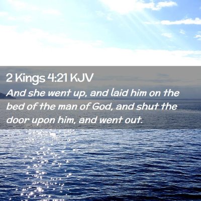 2 Kings 4:21 KJV Free Bible Images