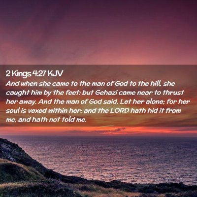 2 Kings 4:27 KJV Free Bible Images