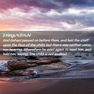 2 Kings 4:31 KJV Free Bible Images