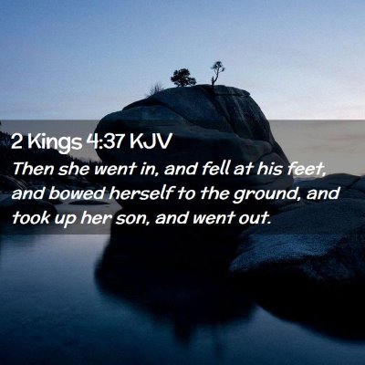 2 Kings 4:37 KJV Free Bible Images