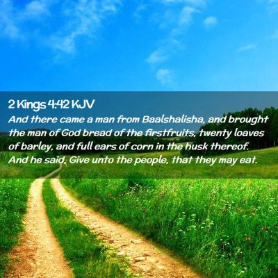 2 Kings 4:42 KJV Free Bible Images