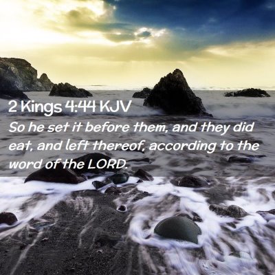 2 Kings 4:44 KJV Free Bible Images