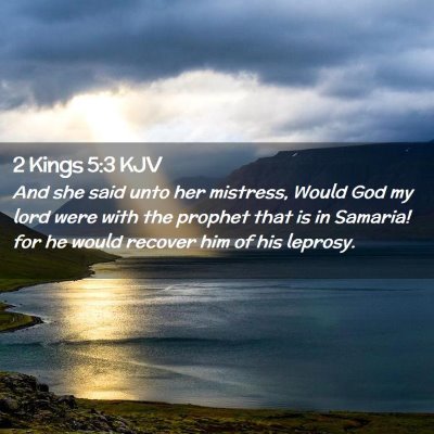 2 Kings 5:3 KJV Free Bible Images