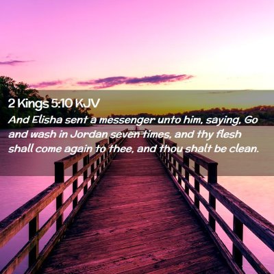 2 Kings 5:10 KJV Free Bible Images