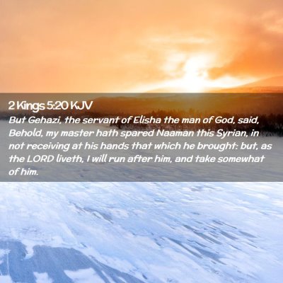 2 Kings 5:20 KJV Free Bible Images