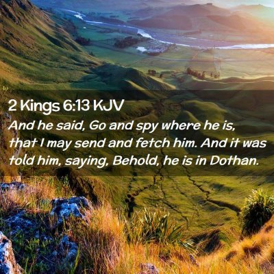 2 Kings 6:13 KJV Free Bible Images