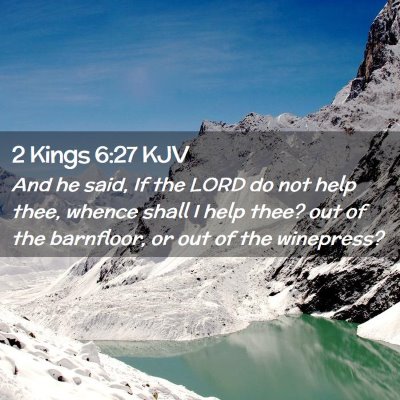 2 Kings 6:27 KJV Free Bible Images