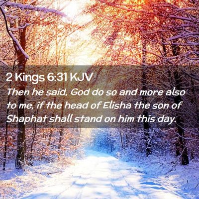 2 Kings 6:31 KJV Free Bible Images