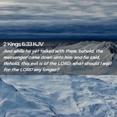 2 Kings 6:33 KJV Free Bible Images