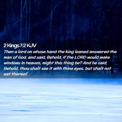 2 Kings 7:2 KJV Free Bible Images