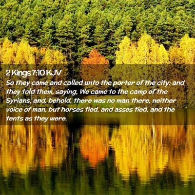 2 Kings 7:10 KJV Free Bible Images