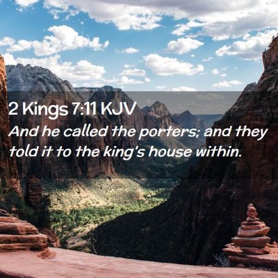 2 Kings 7:11 KJV Free Bible Images