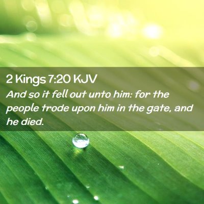 2 Kings 7:20 KJV Free Bible Images