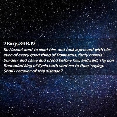 2 Kings 8:9 KJV Free Bible Images