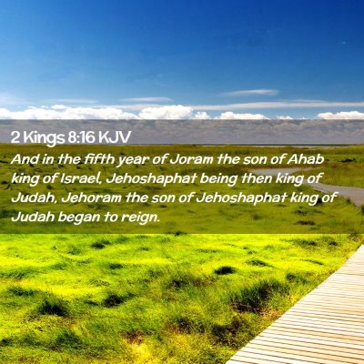 2 Kings 8:16 KJV Free Bible Images