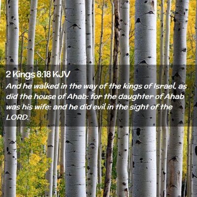 2 Kings 8:18 KJV Free Bible Images