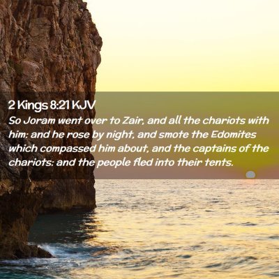 2 Kings 8:21 KJV Free Bible Images