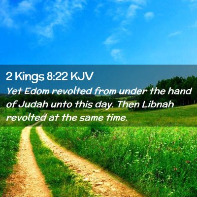 2 Kings 8:22 KJV Free Bible Images