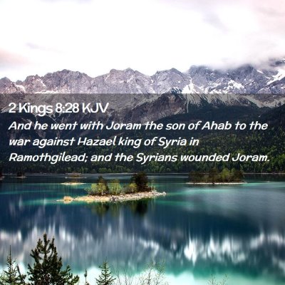 2 Kings 8:28 KJV Free Bible Images