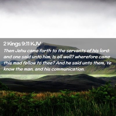 2 Kings 9:11 KJV Free Bible Images